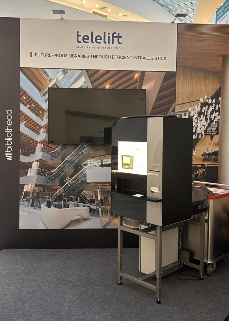 Bibliotheca at IFLA WLIC 2025: Showcasing Library Innovation in Astana 6 The Bibliotheca flexAMH automated materials handling system at the IFLA 2025 booth, simplifying library logistics.