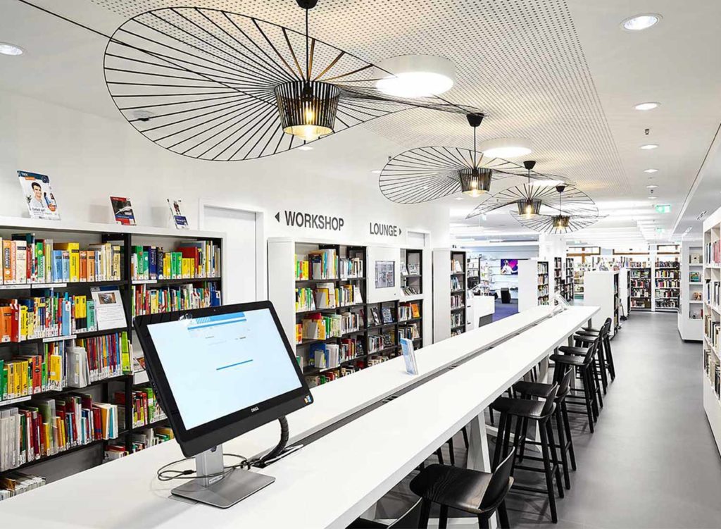 Interior of Hamburg Library