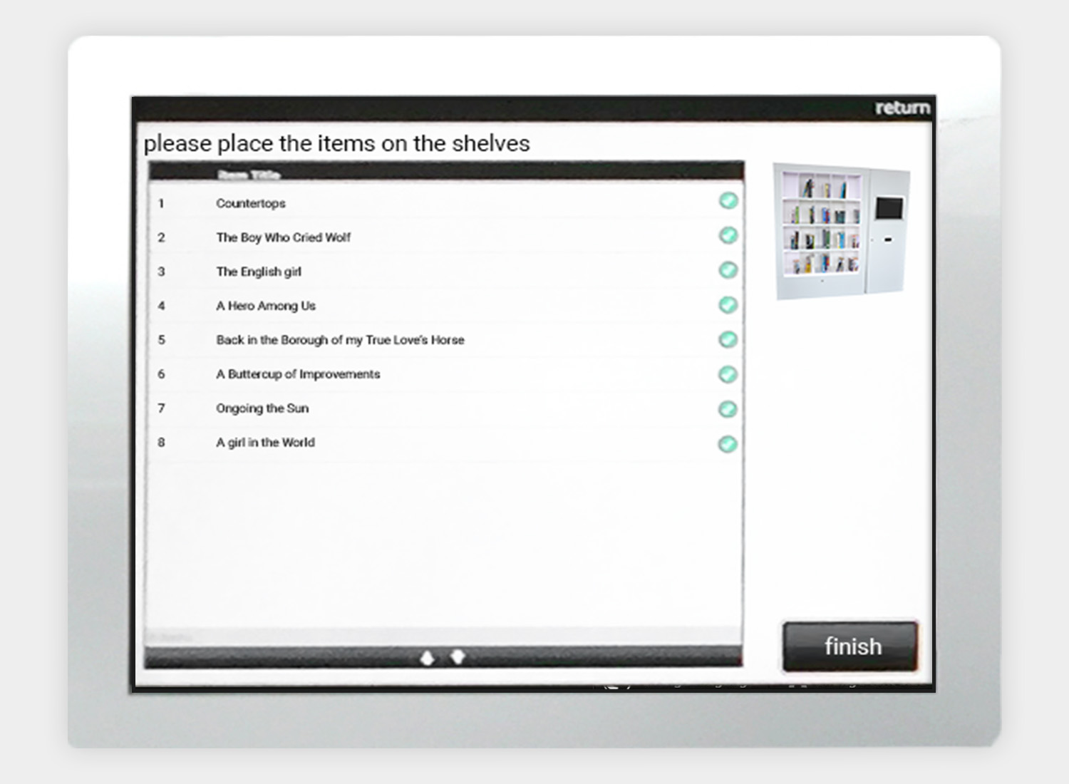 Intelligent Return Shelving 8 Library return software items returned