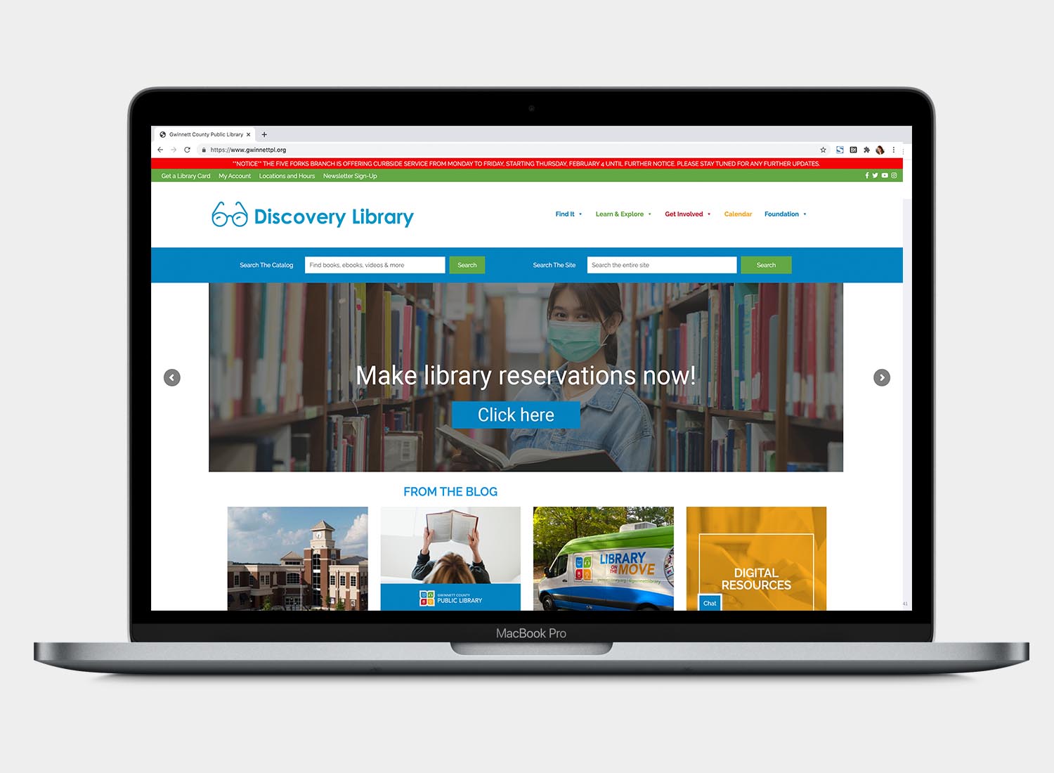 Library Reservations 3 Library website with reservations