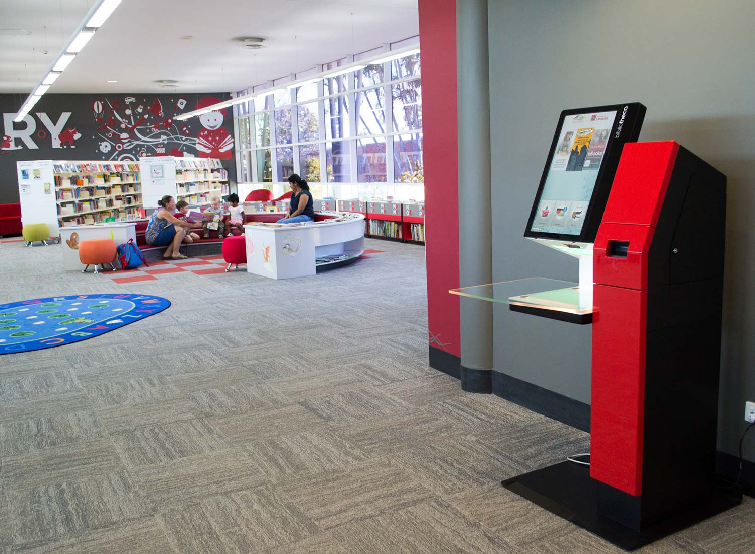 RFID in Libraries: Technology That Helps Extend Impact 11 Red selfcheck 1000 in Bundaberg library