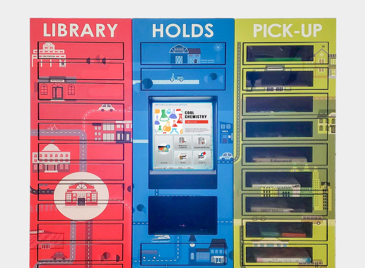 Pick Up Lockers 11 remoteLocker with community graphic wrap