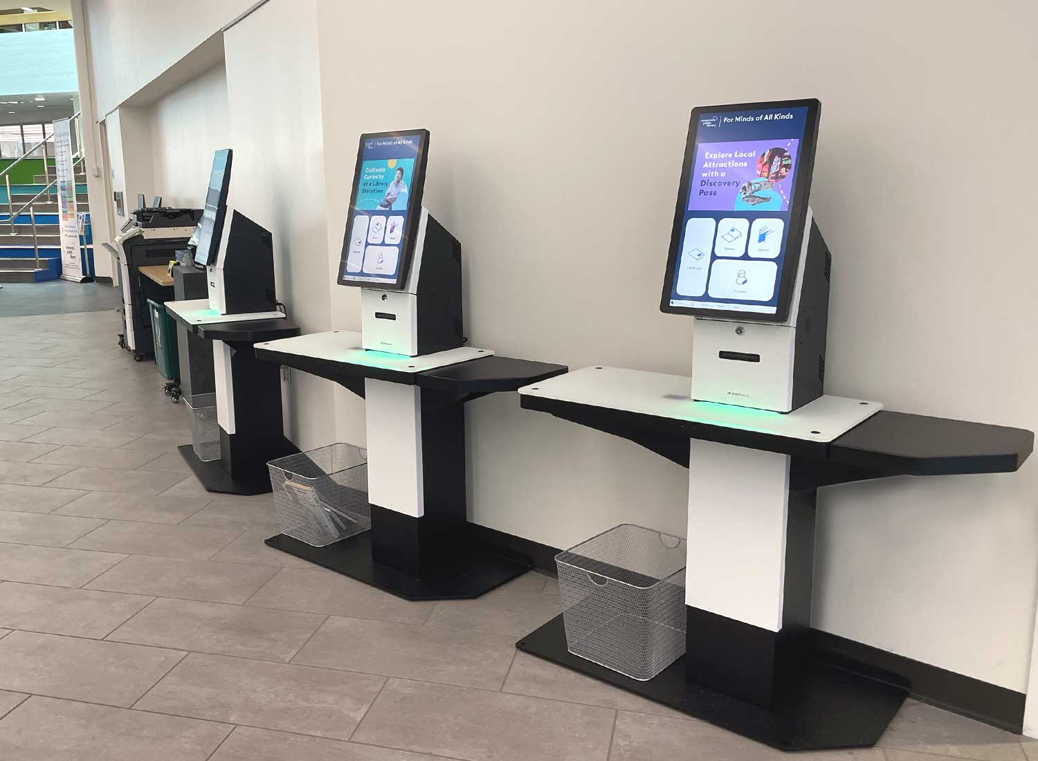 Self-Service Checkout 6 selfcheck 3000 Cincinnati public library